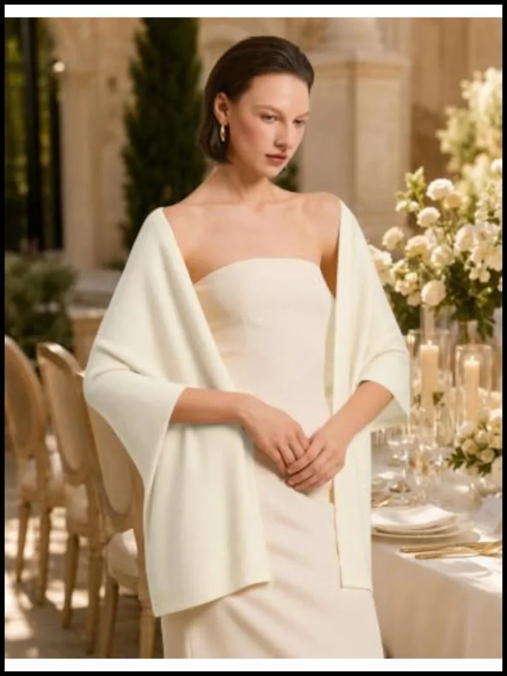 Large Pashmina Shawl Wrap for Evening Dresses Wedding Scarf